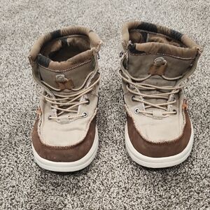 Hey Dude Men's Tan and Brown Lace-Up Boots
